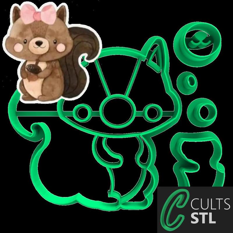 CORTADORES ESQUILO - BOSQUE-7cm