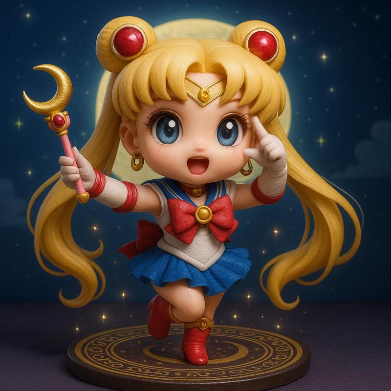 Usagi Tsukino - Sailor Moon Chibi Figure | Cute Anime Miniature