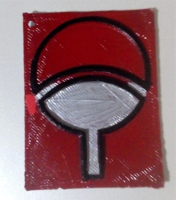 The Uchiha clan symbol for Keychain or pendant