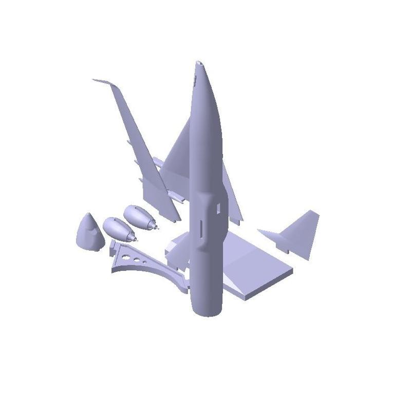 Boeing 737 Model with stand