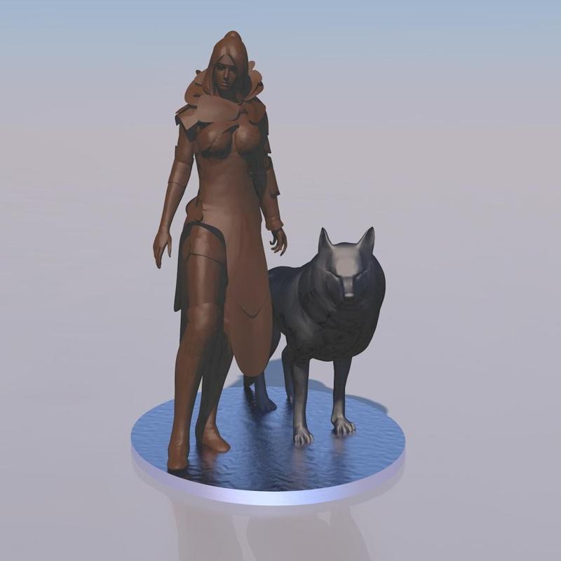 Eir Stegalkin and Garm from GuildWars2