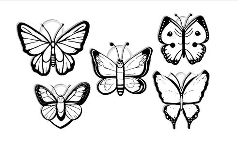 Butterfly Keychain Bundle Set / EARRING / NECKLACE