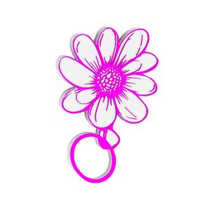 ADORABLE FLOWER KEYCHAIN / EARRINGS / NECKLACE