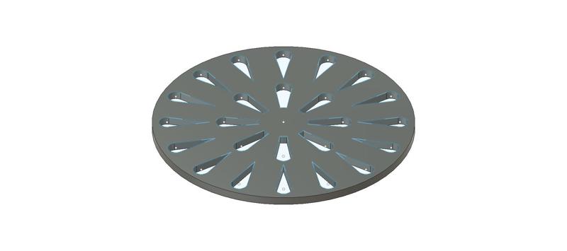 Patio grating cover 15.5 cm