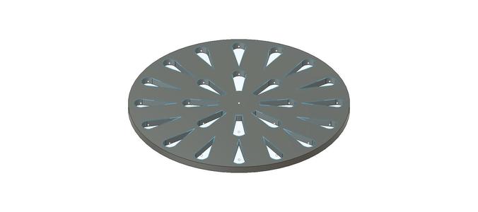 Patio grating cover 15.5 cm