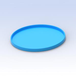 Yoghurt cream pot lid Standard 75 mm cover Top