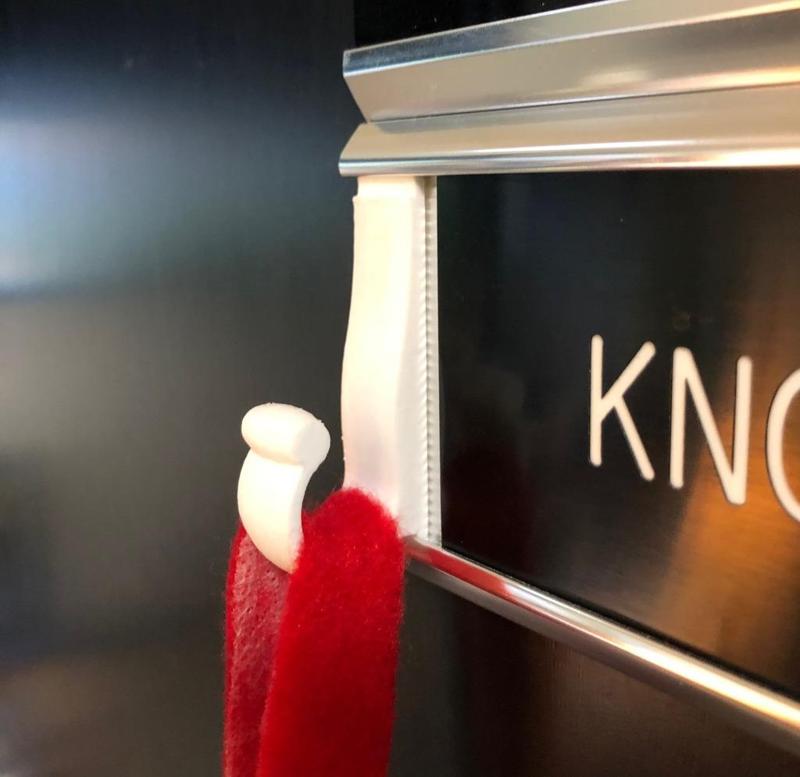 Office door Christmas stocking hook