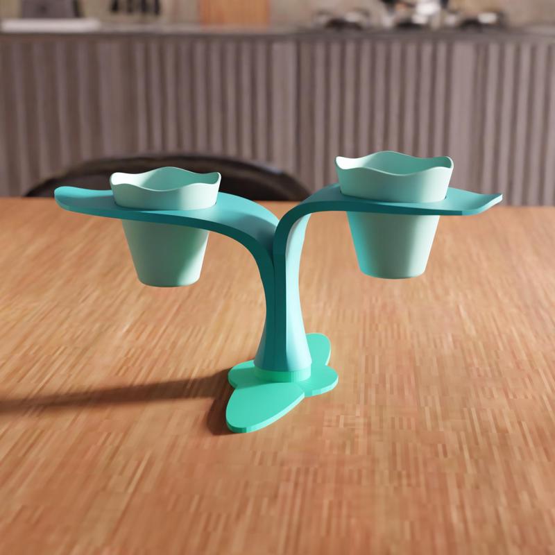 3D Desk Planter Holder STL File - 109