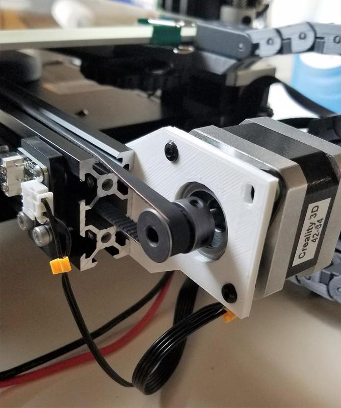 Ender 3 Y-motor extending bracket for damper
