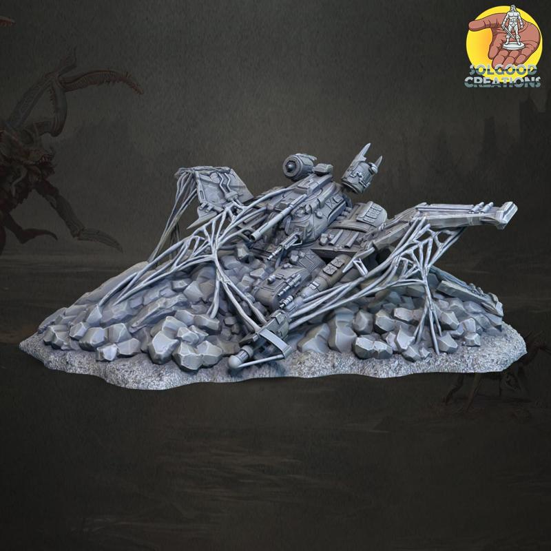 Flying Ship Damaged (10pc) - FDM