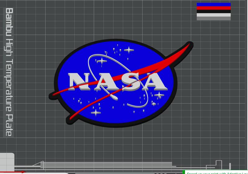 NASA Logo - Raised and Flat Versions