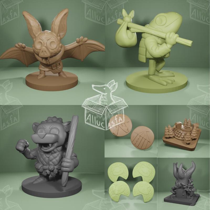 Root Homeland Expansion - 3d miniature and tokens pack