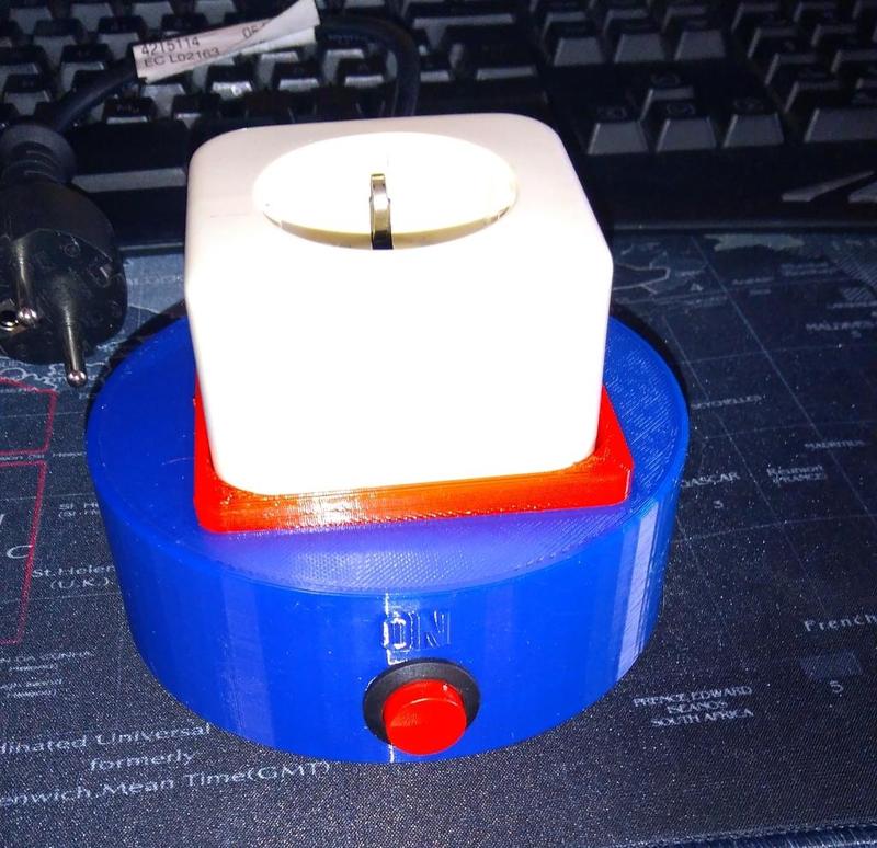 Socket with timer, ideal for soldering irons