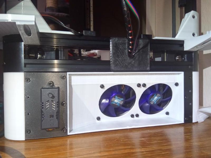 Kossel+ Dual 80mm Fan mount