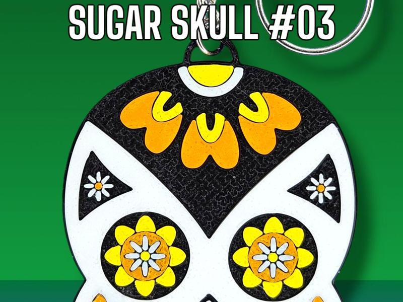 Sugar Skull Day of the Dead Día de Muertos #03