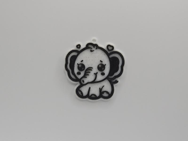 Cute Elephant Keychain