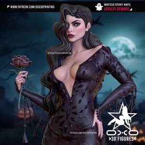Moriticia Spooky Waifu Tabletop Miniature