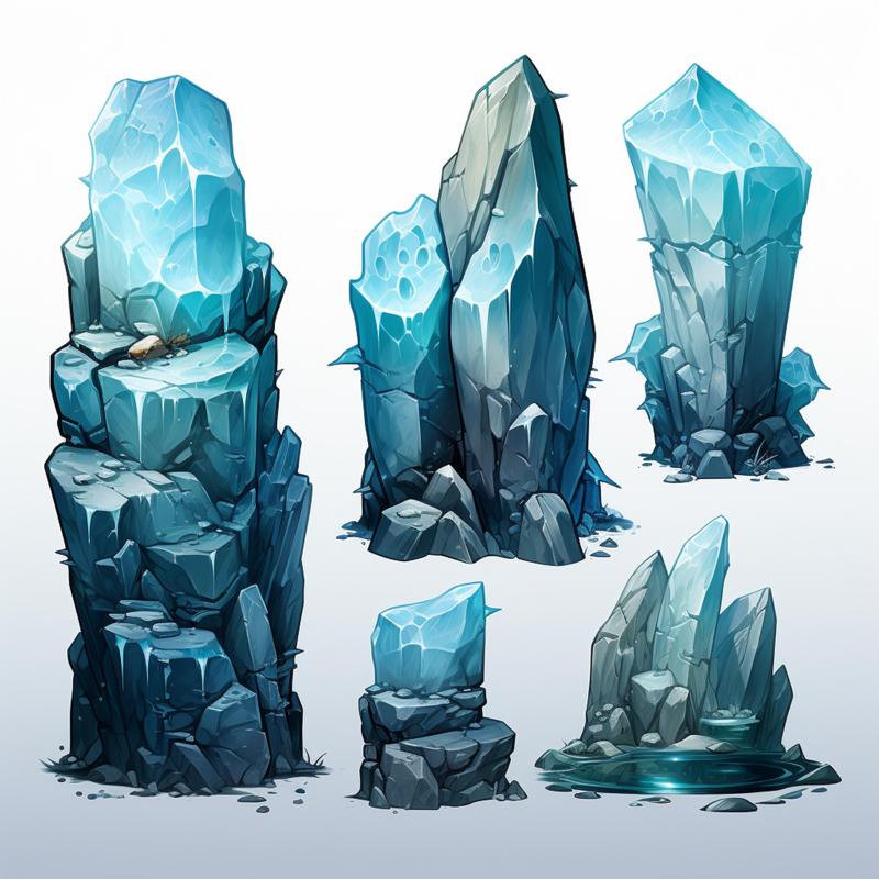 3D Printable Fantasy Ice Crystals STL