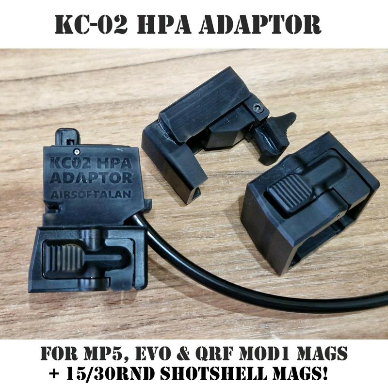 Airsoft KC-02 HPA Adaptor (for MP5, EVO & QRF & ShotShell magazines)