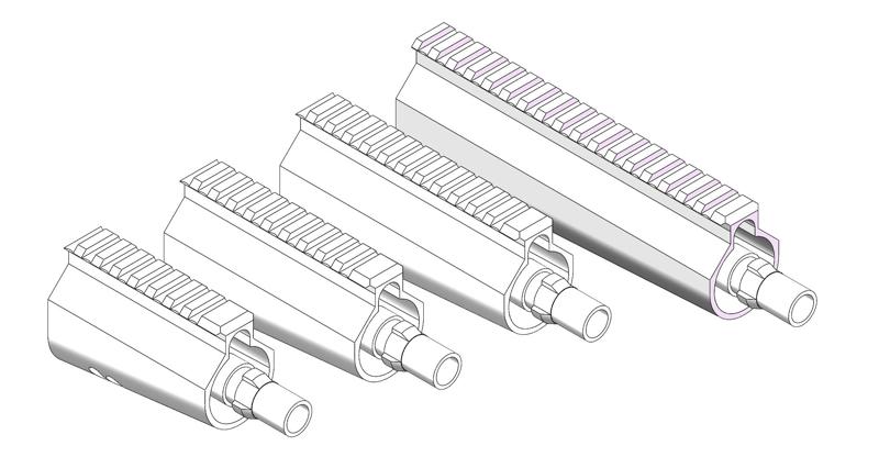 MP5-stype handguard&mount for AR（airsoft）