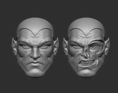 Amazo Headsculpt for Action Figures
