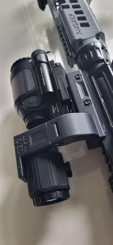 E2G Flip-Up-Mount for EOTech XPS or Trijicon SRS and EOTech G43 Magnifier