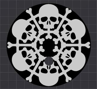 Simple Modern Tumbler 40 oz Topper  - Skulls and Bones