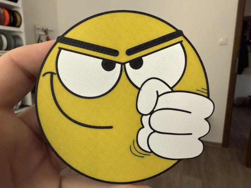 Face fist emoji coaster