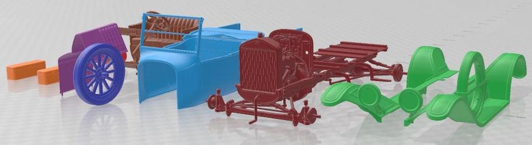 Ford T Pick Up 1923 Printable Car