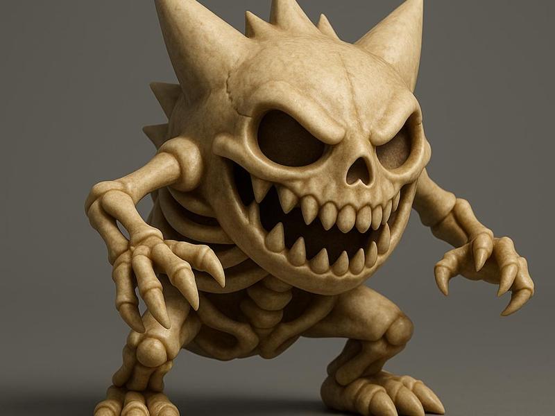Skeleton Gengar – Mean Pokémon Skeleton Series