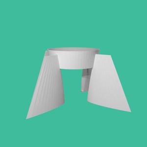 Rocket fin picnic cup stabiliser #Tinkerfun