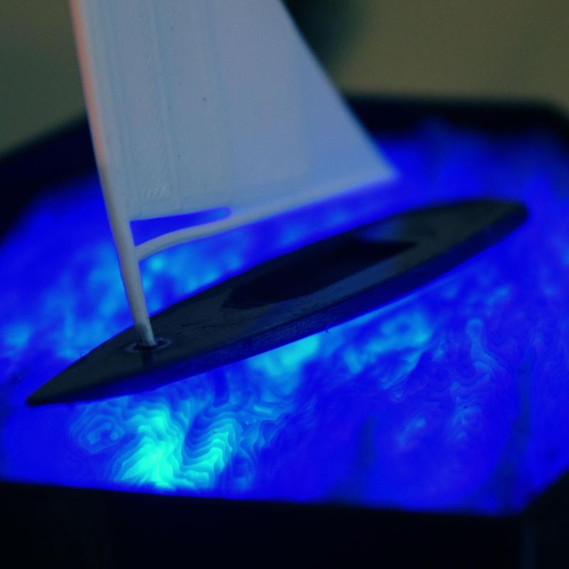 Laser Sailboat Light Up Boat Model