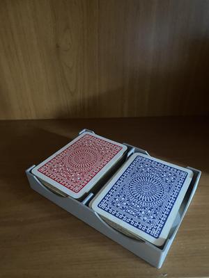 Slot for two decks of cards
