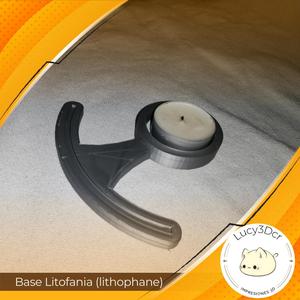 Litofania base (lithophane), for candles