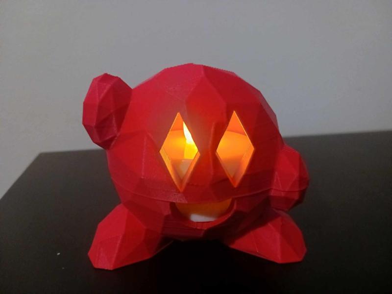 KIRBY LOW POLLY DECORATION LANTERNS (SUPORTLESS)