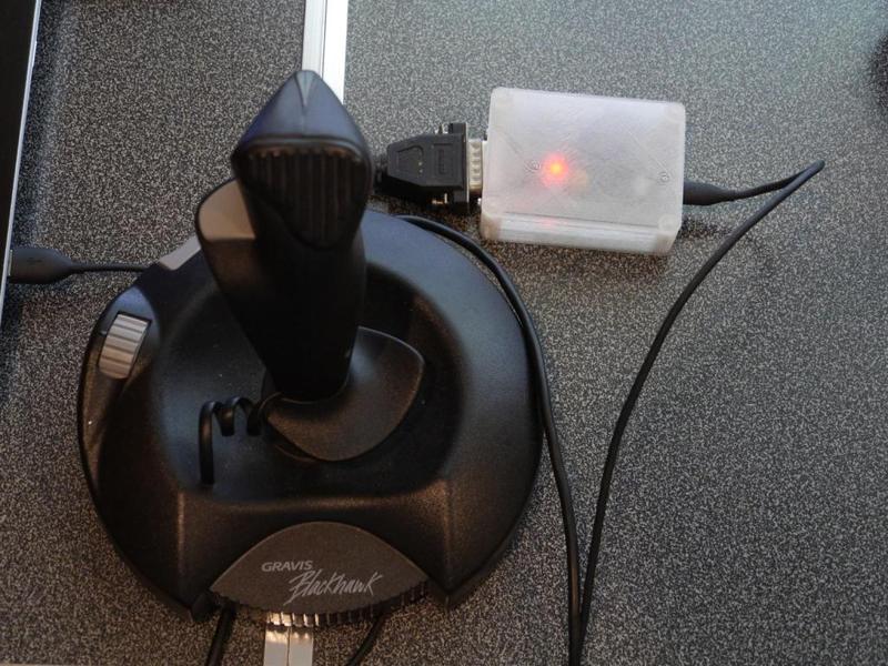 Gameport to USB adapter case with STM32F103
