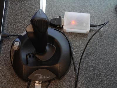 Gameport to USB adapter case with STM32F103