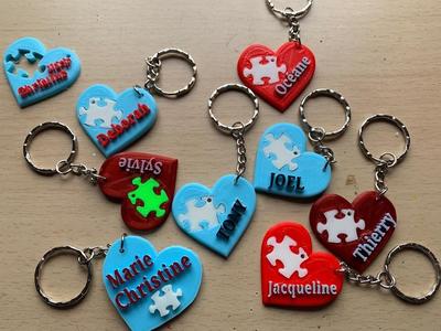 Coeur avec divers prénoms