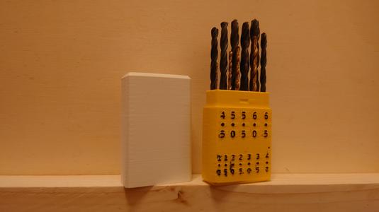 Drill Bit Case (HSS 14 bits - 1mm to 6.5mm)