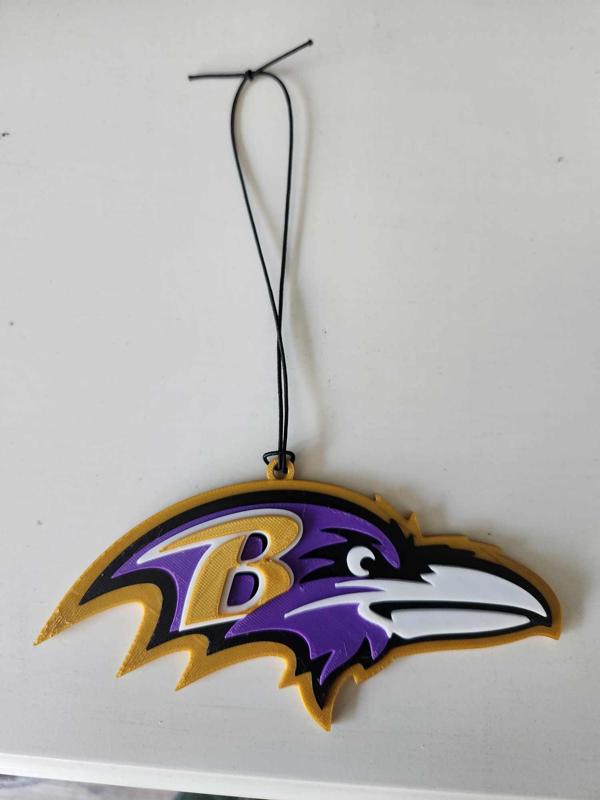 Baltimore Ravens Car Rearview Mirror Ornament