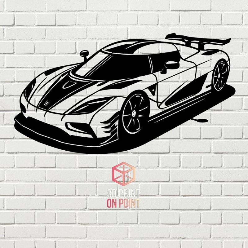 KOENIGSEGG AGERA - 2D WALL ART #3
