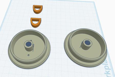 dry box round cap, plug thinned out from original