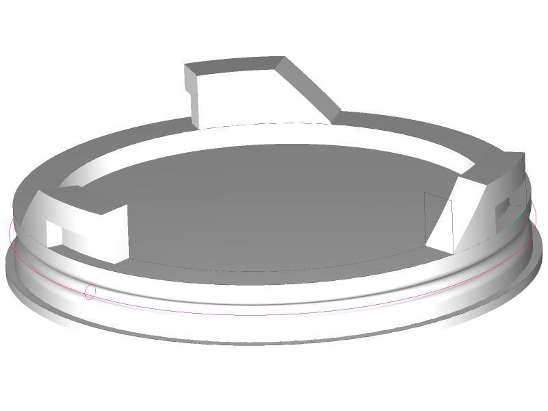 Batteriedeckel für E-Bike mit Puriondisplay