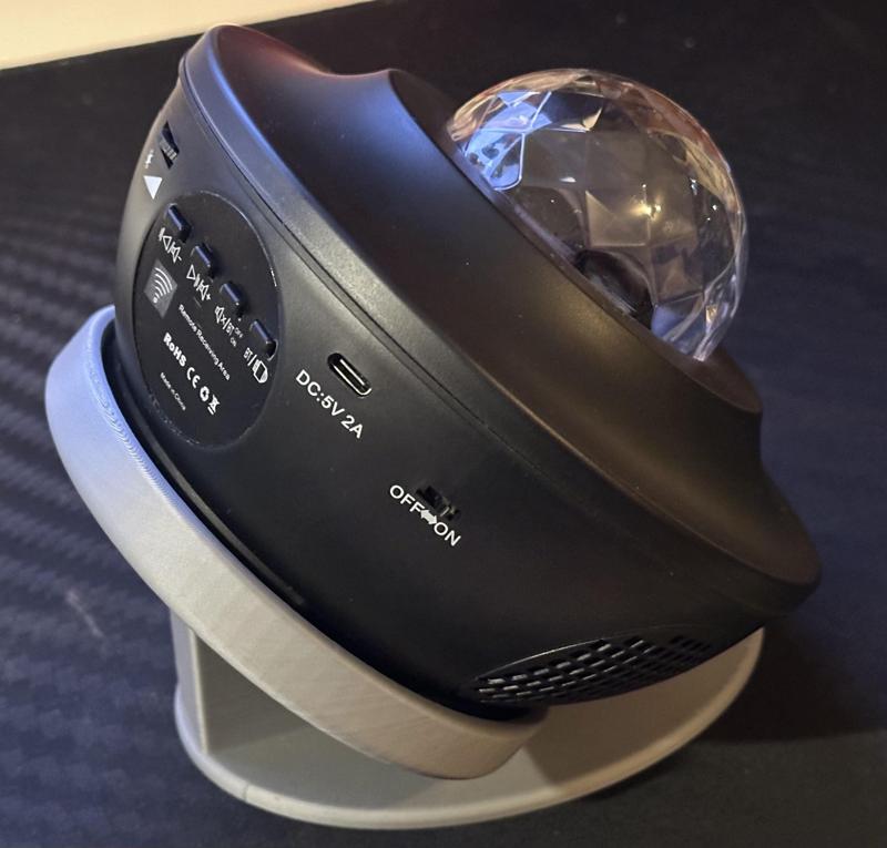 Star/ galaxy projector 45 degree magnetic mount