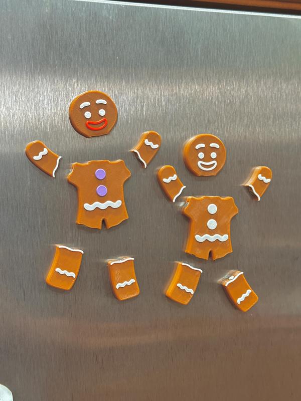 Gingerbread Man Fridge Magnet