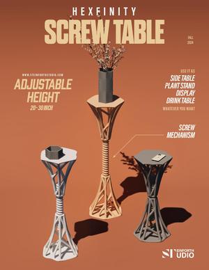 3D Printed Screw Table