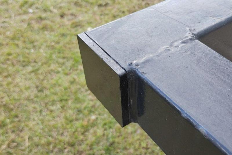 2.5in x2.5in 14 Ga (.083in) Square Tubing End Cap - (Carry-On Trailer)