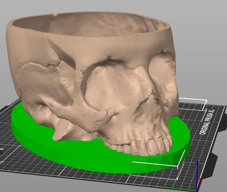 Halloween skull candy dish