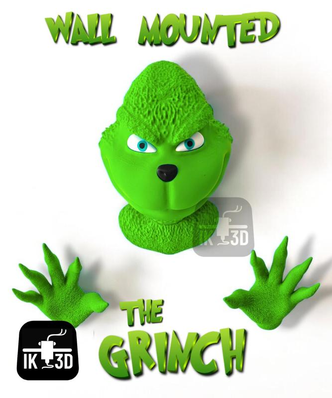 The Grinch Wall Mounted Holder / No Supports 
