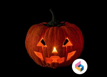 Foldable Jack o'Lantern - Carved face V 2.0
